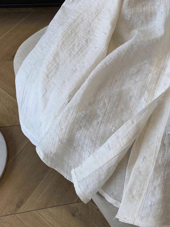 ⁦قميص نسائي فضفاض مع اربطة امامية⁩ - الصورة ⁦7⁩