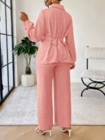 ⁦سيت نسائية من بلوزة مربوطة وبنطلون⁩ - الصورة ⁦27⁩