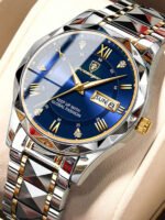 ⁦ساعة فضية للرجال كاجوال⁩ - الصورة ⁦2⁩