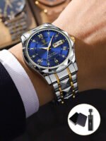 ⁦ساعة فضية للرجال كاجوال⁩ - الصورة ⁦11⁩