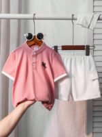 ⁦طقم اطفال بولو مكون من تيشرت وشورت⁩ - الصورة ⁦20⁩